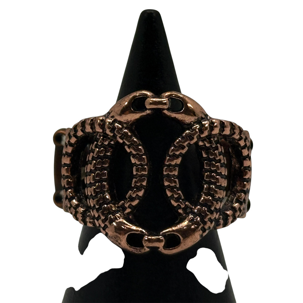 Fashion Elastic Metal Band Size 7 Ring